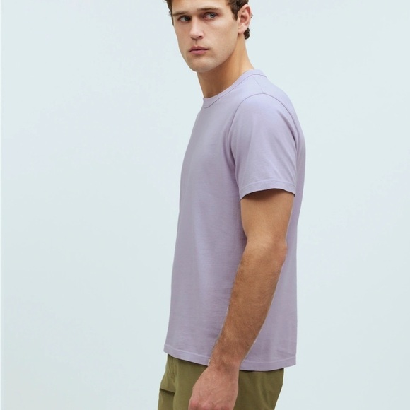 Madewell dusty lavender Garment-Dyed Allday Crewneck Tee - Picture 3 of 8
